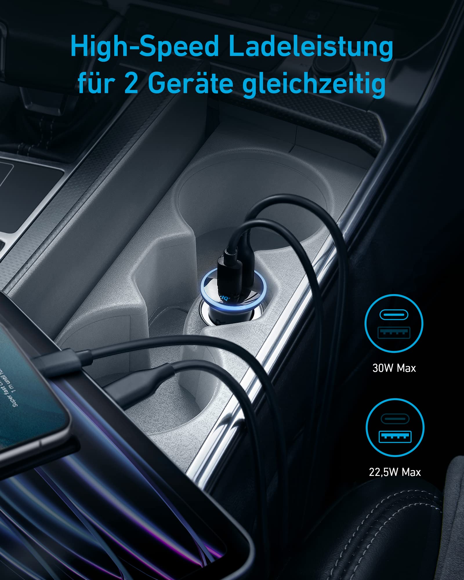 anker-323-kfz-ladeger-t-52-5w-usb-c-auto-2-port image 3