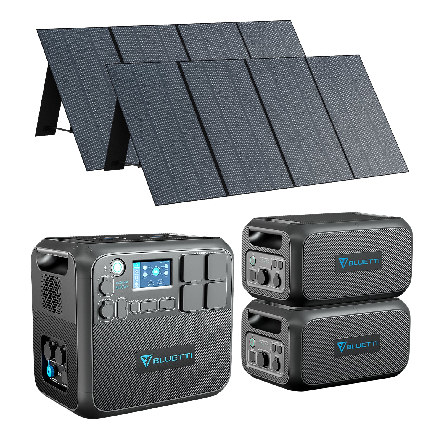 bluetti-ac200max-powerstation-2200w-6144wh-mit-2x-pv350-700w image 1