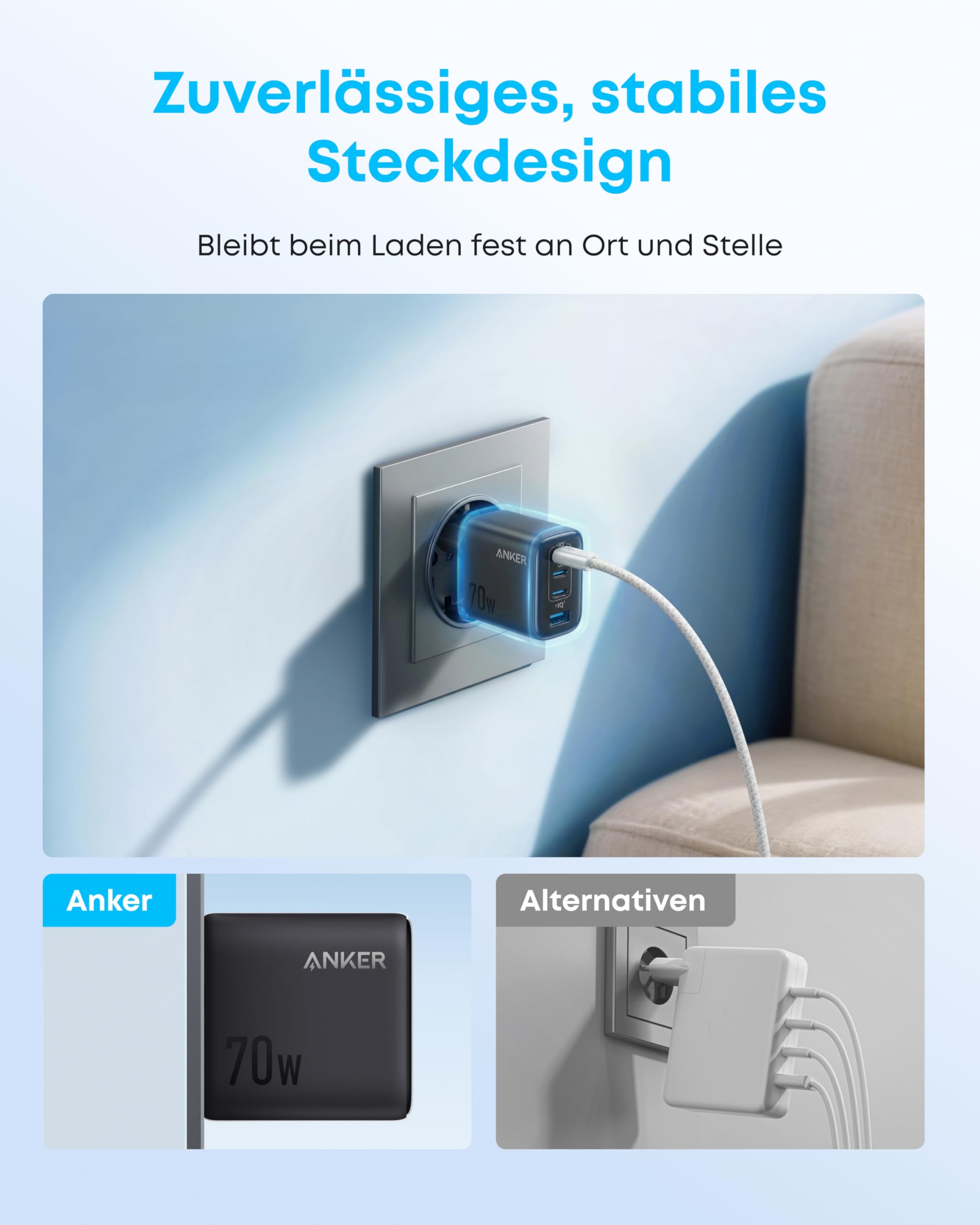 anker-zolo-usb-c-ladeger-t-70w-4-port-schwarz-kompakt image 6