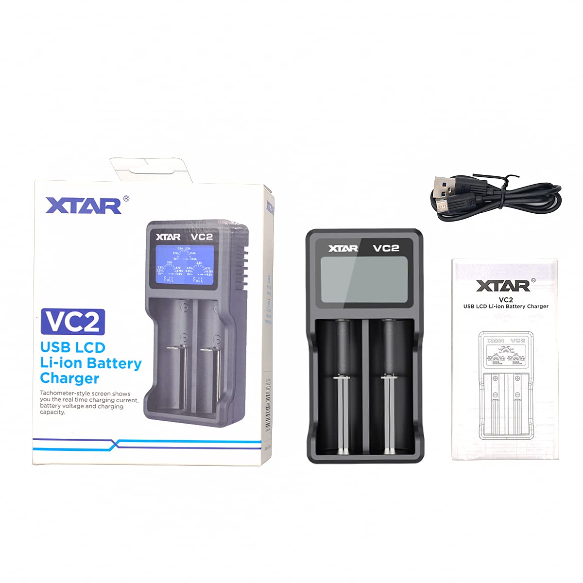 xtar-vc2-18650-ladeger-t-2-slot-mit-lcd image 6