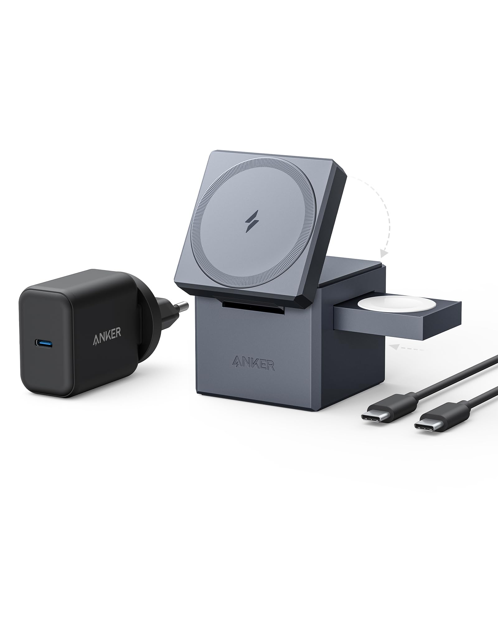 anker-3-in-1-cube-magsafe-ladestation-15w-mit-30w-netzteil image 1