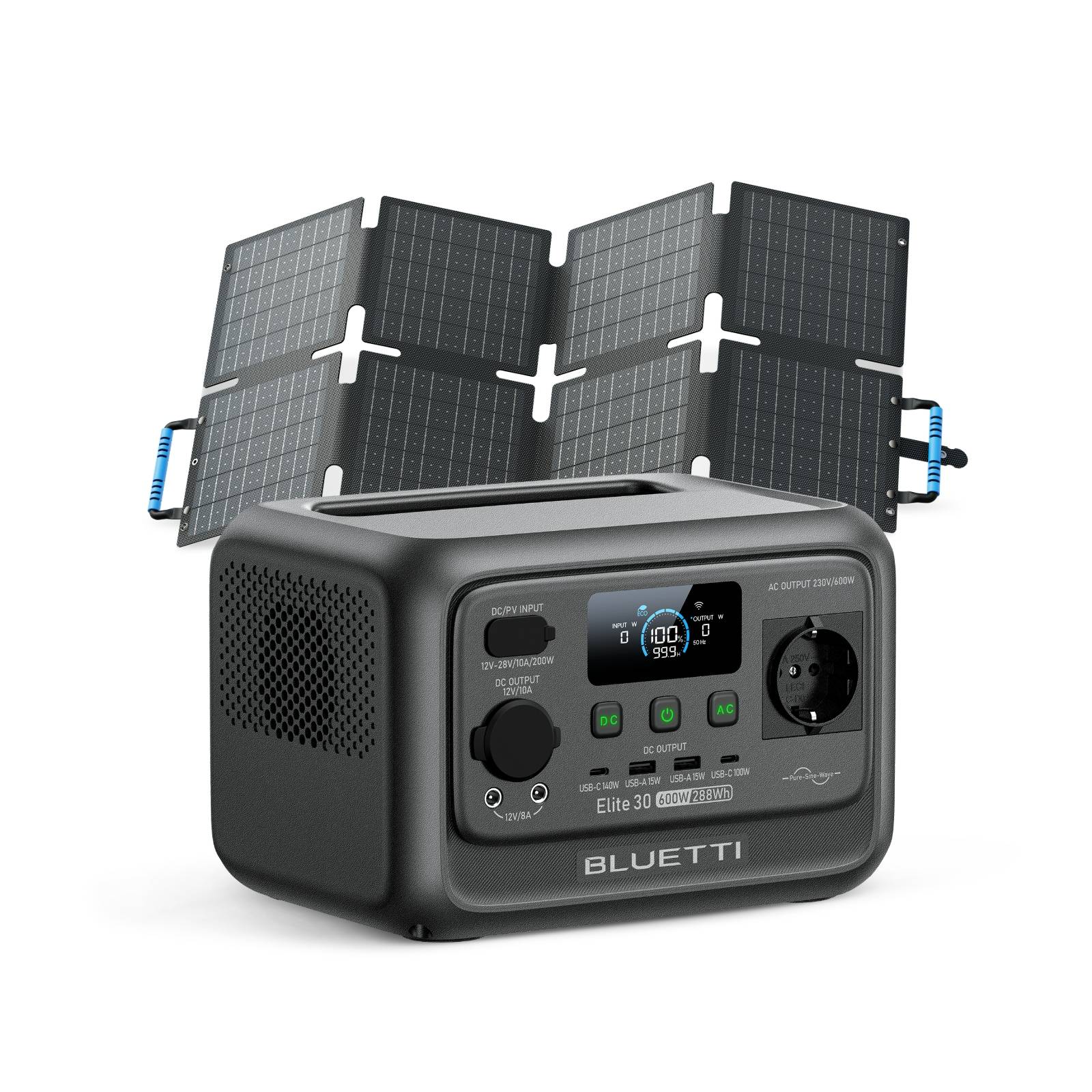 bluetti-elite-30-v2-powerstation-288wh-tragbar-600w image 2