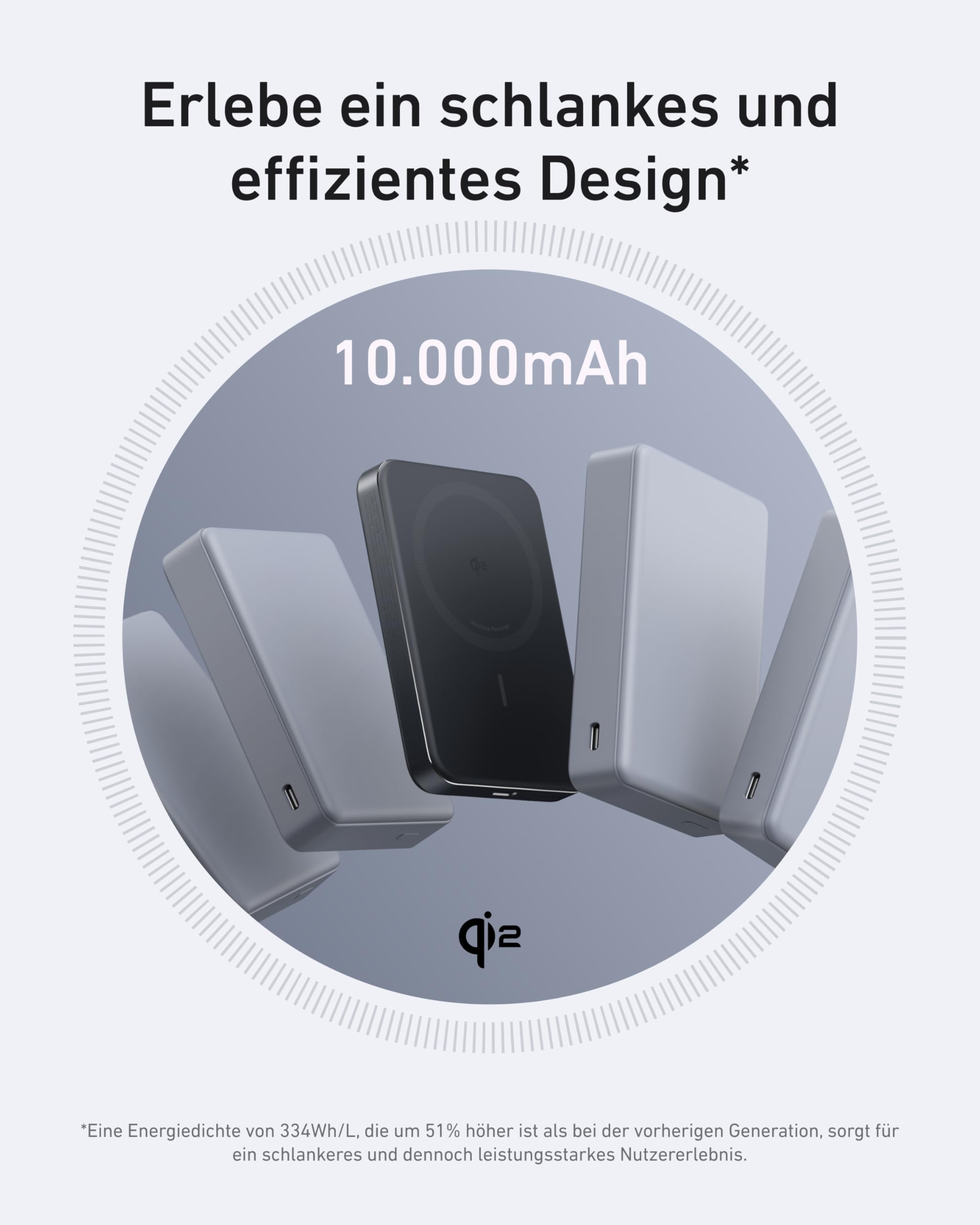 anker-maggo-powerbank-10000mah-slim-magnetisch-schwarz-qi2-15w image 2