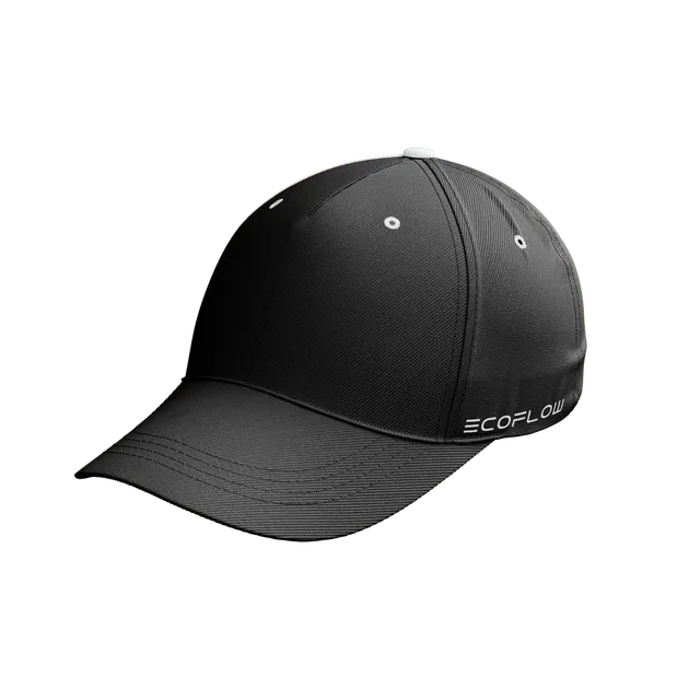ecoflow-baseballkappe-cap-schwarz-baumwolle-gestickt image 1