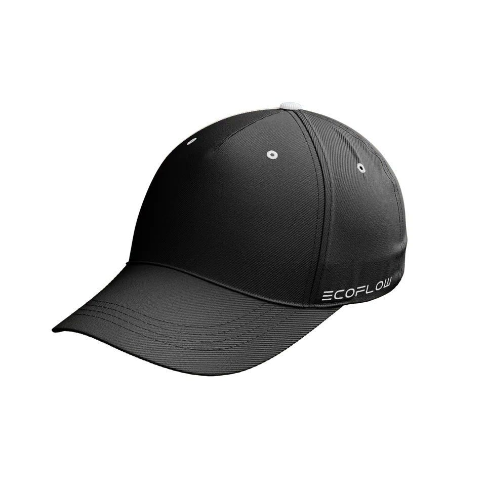 ecoflow-baseballkappe-cap-schwarz-baumwolle-gestickt image 1
