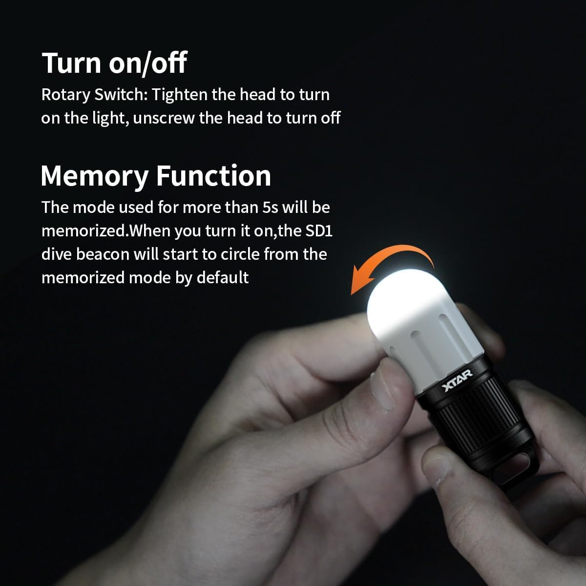 xtar-sd1-tauchlampe-signallicht-4-farben-8-modi-100-m image 3