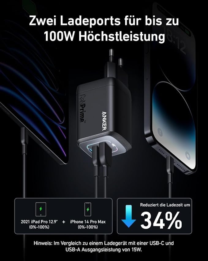 anker-prime-100w-gan-usb-c-ladeger-t-3-port-klappbar image 4