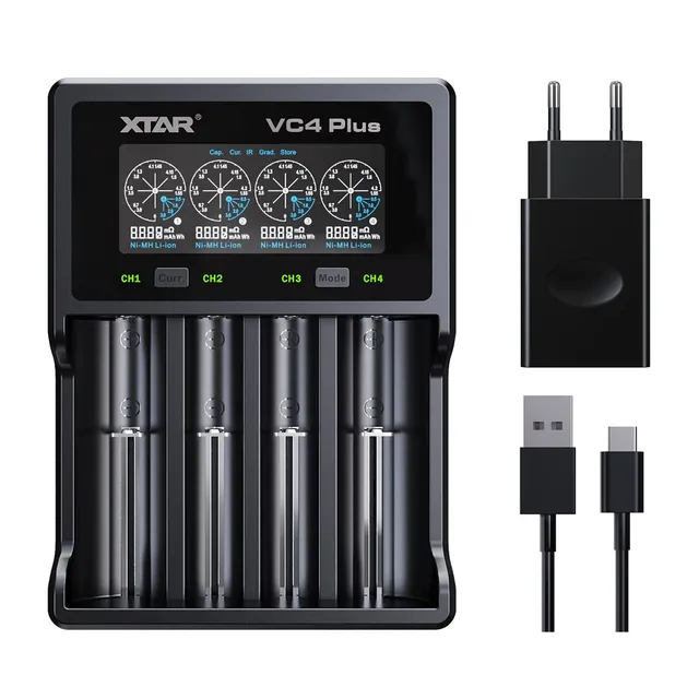 xtar-vc4-plus-18650-akku-ladeger-t-4-slot-mit-lcd image 1