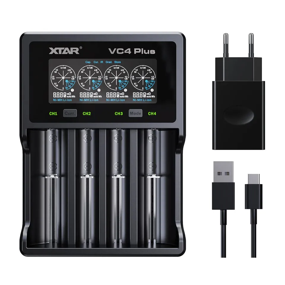 xtar-vc4-plus-18650-akku-ladeger-t-4-slot-mit-lcd image 1