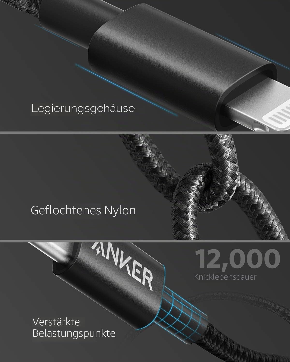 anker-331-usb-c-lightning-kabel-180cm-schwarz-mfi-nylon image 5