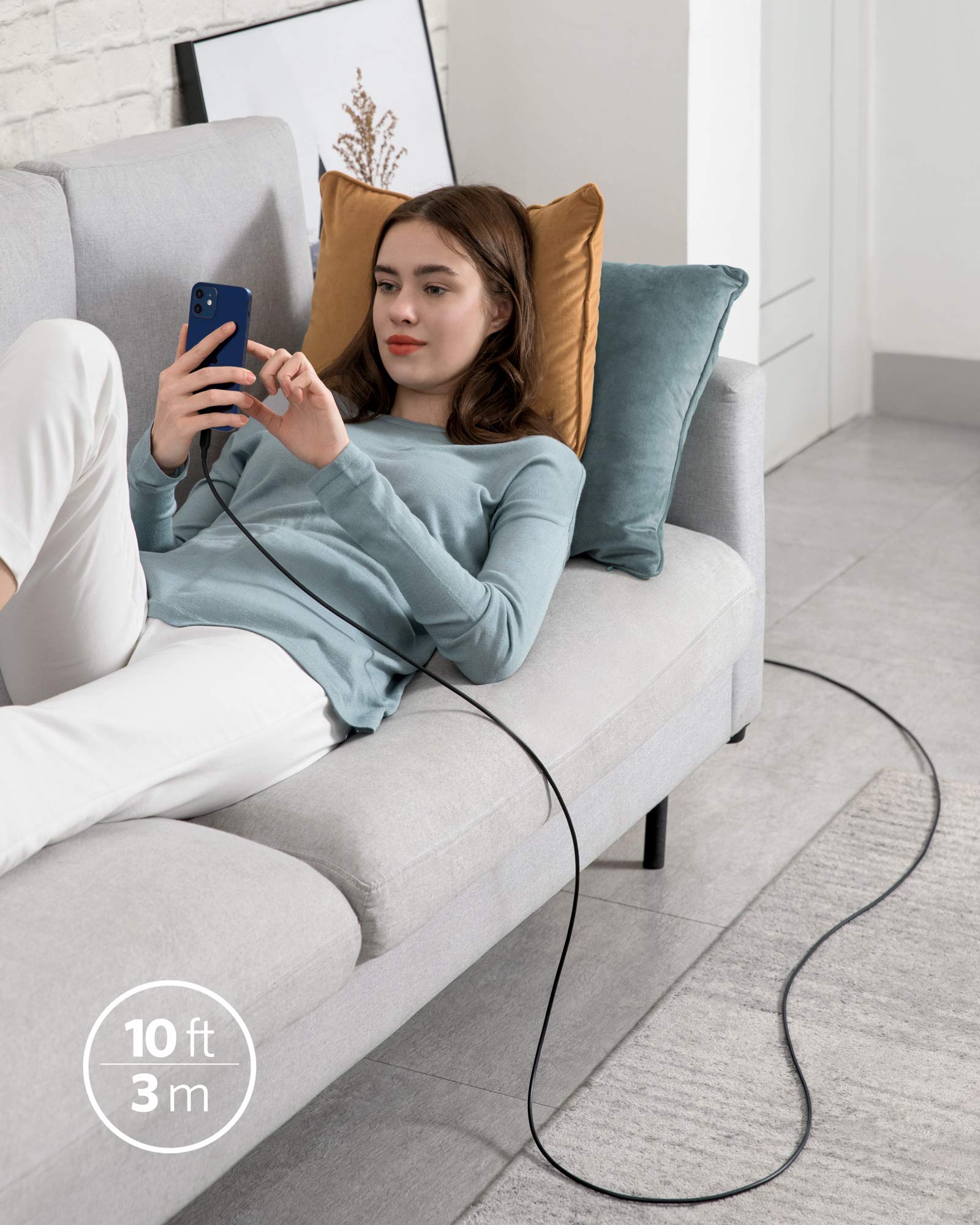 anker-powerline-ii-usb-c-lightning-ladekabel-300cm-schwarz-mfi image 6