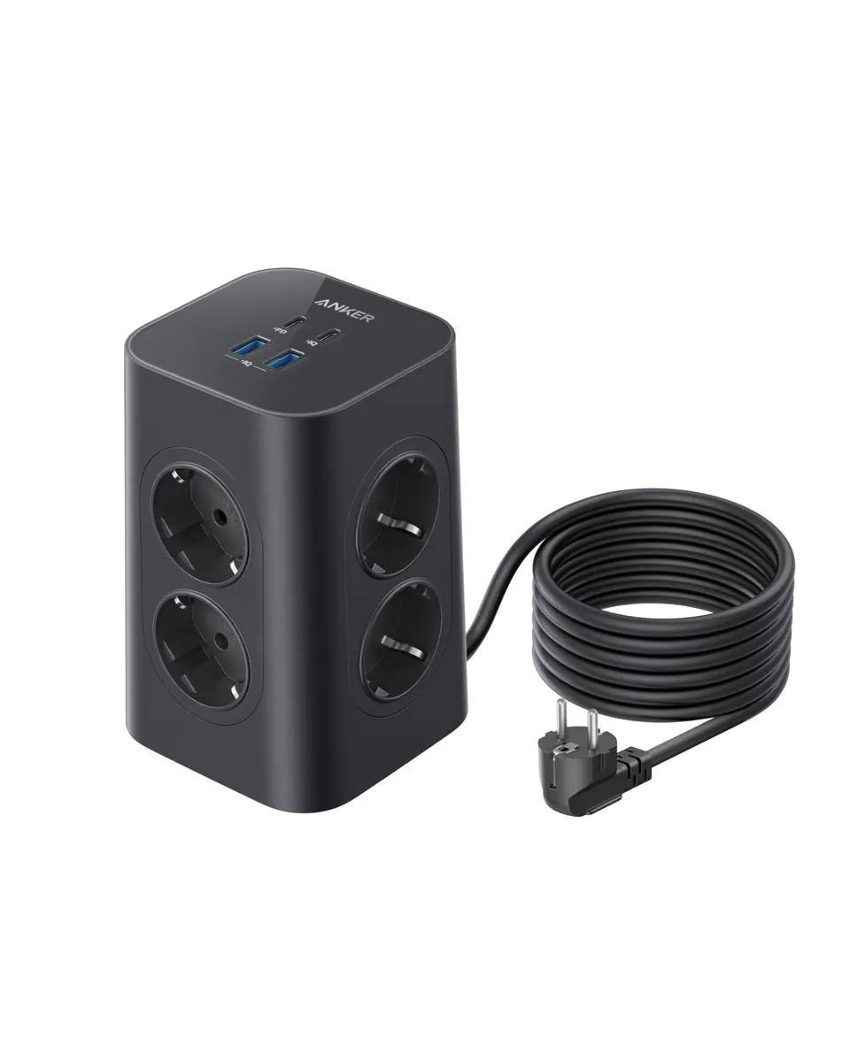 anker-12-in-1-mehrfachsteckdose-8-fach-2m-20w-usb-c image 1
