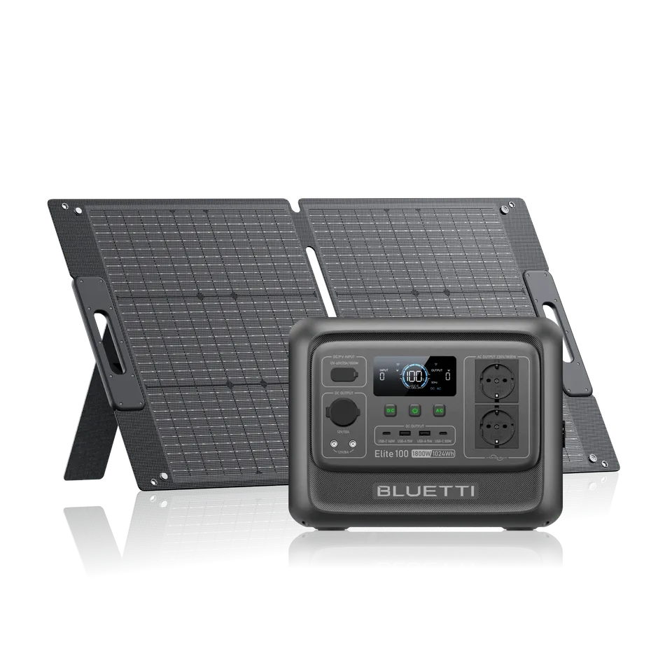 bluetti-elite-100-v2-powerstation-1024wh-1800w-100w-solar-kit image 1