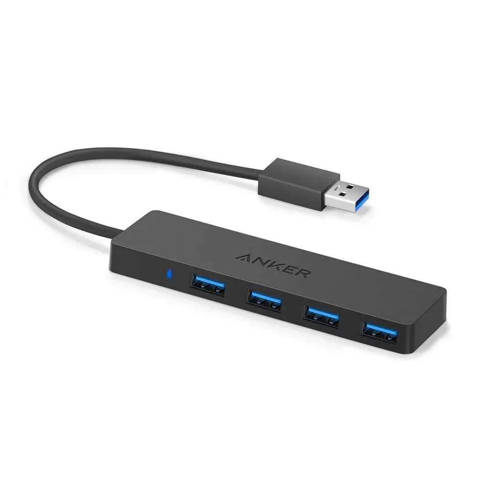 anker-4-port-usb-3-0-ultra-flacher-datenhub-20cm-kabel-schwarz image 1