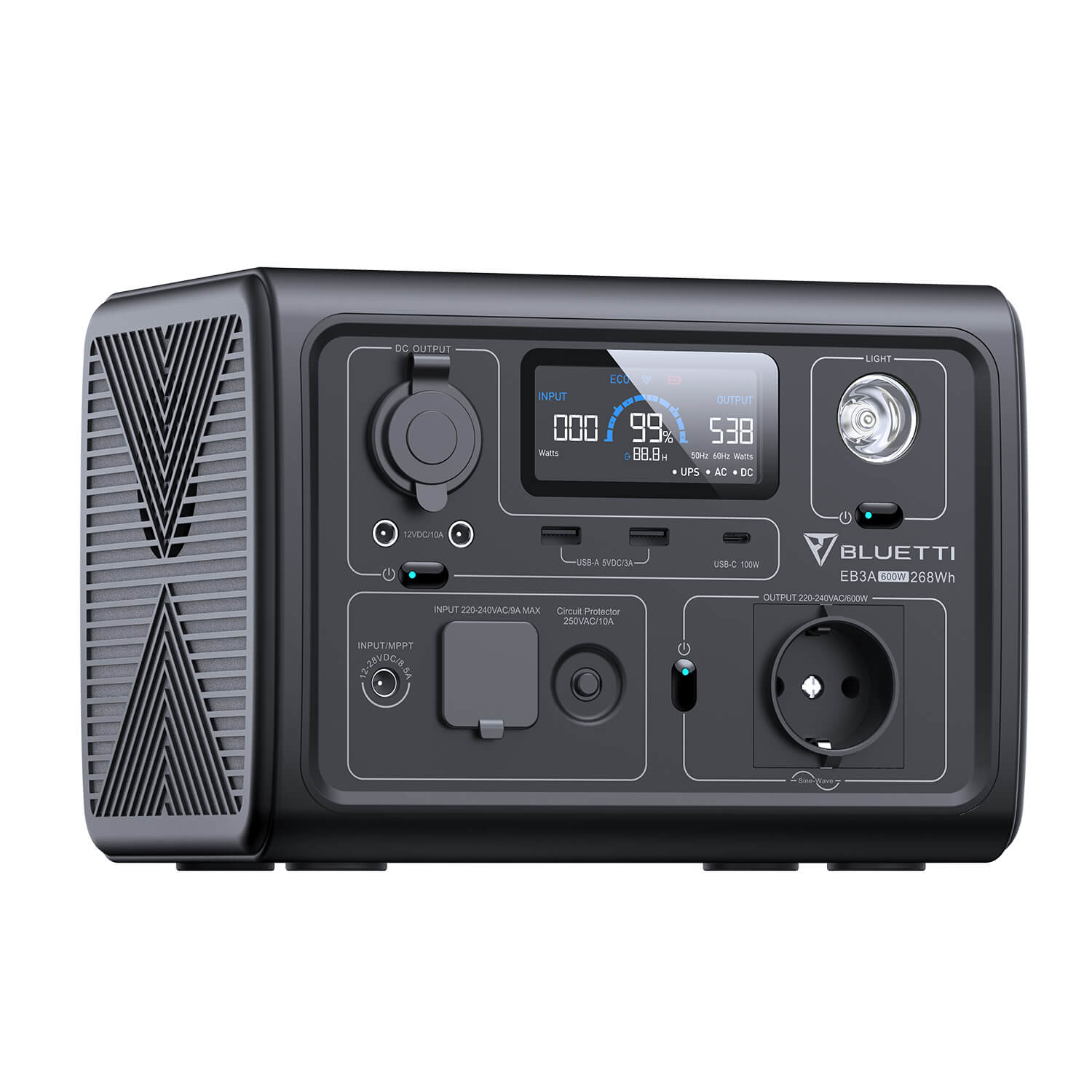 bluetti-eb3a-powerstation-600w-268wh-tragbar-lifepo4 image 3