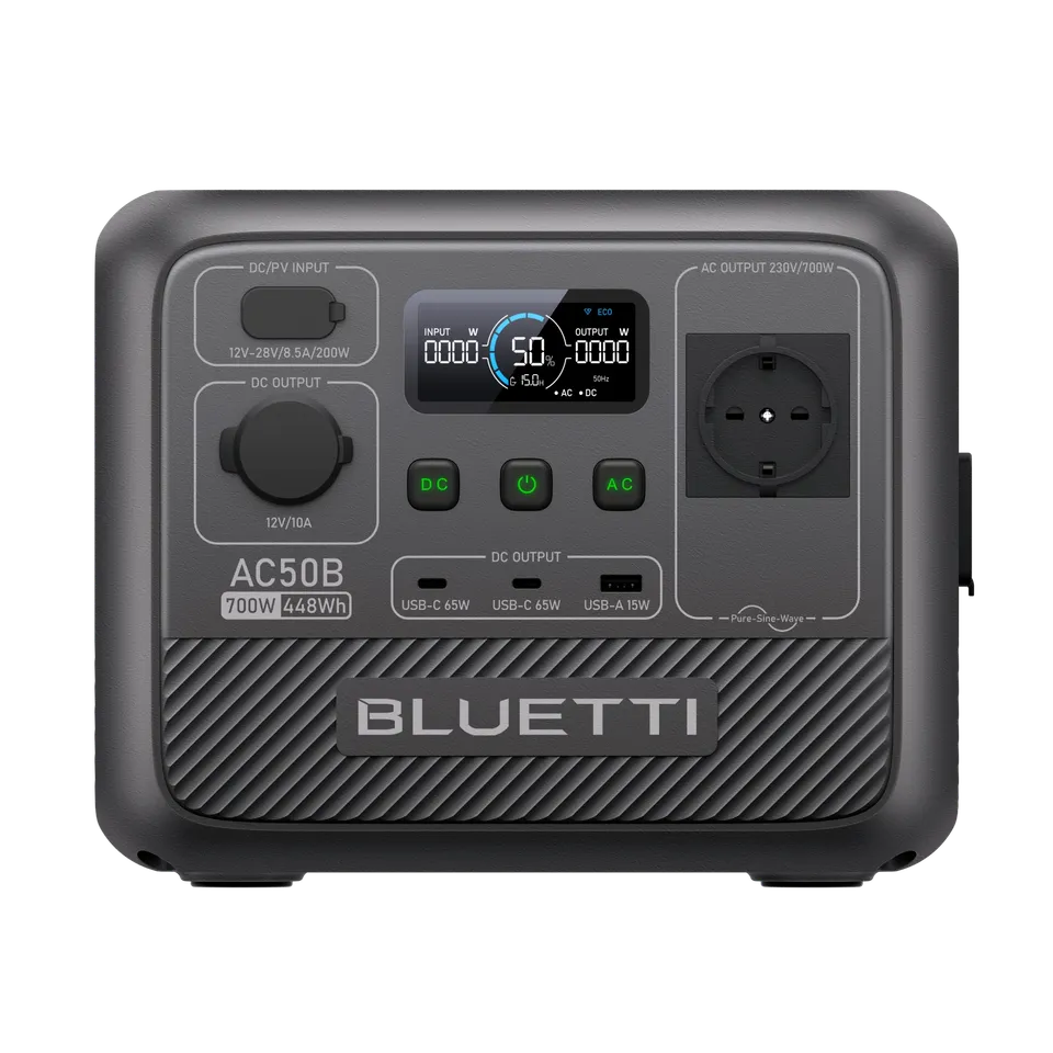 bluetti-ac50b-powerstation-700w-448wh-mit-pv60f-60w-solar-kit image 1