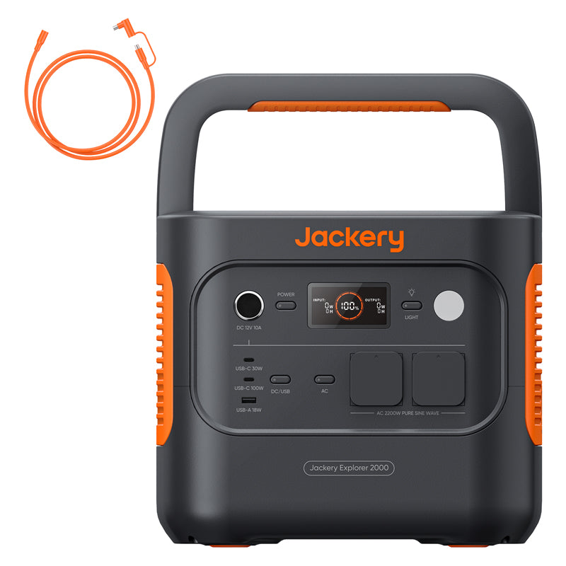 jackery-explorer-2000-v2-powerstation-2042wh-mit-auto-ladekabel image 2