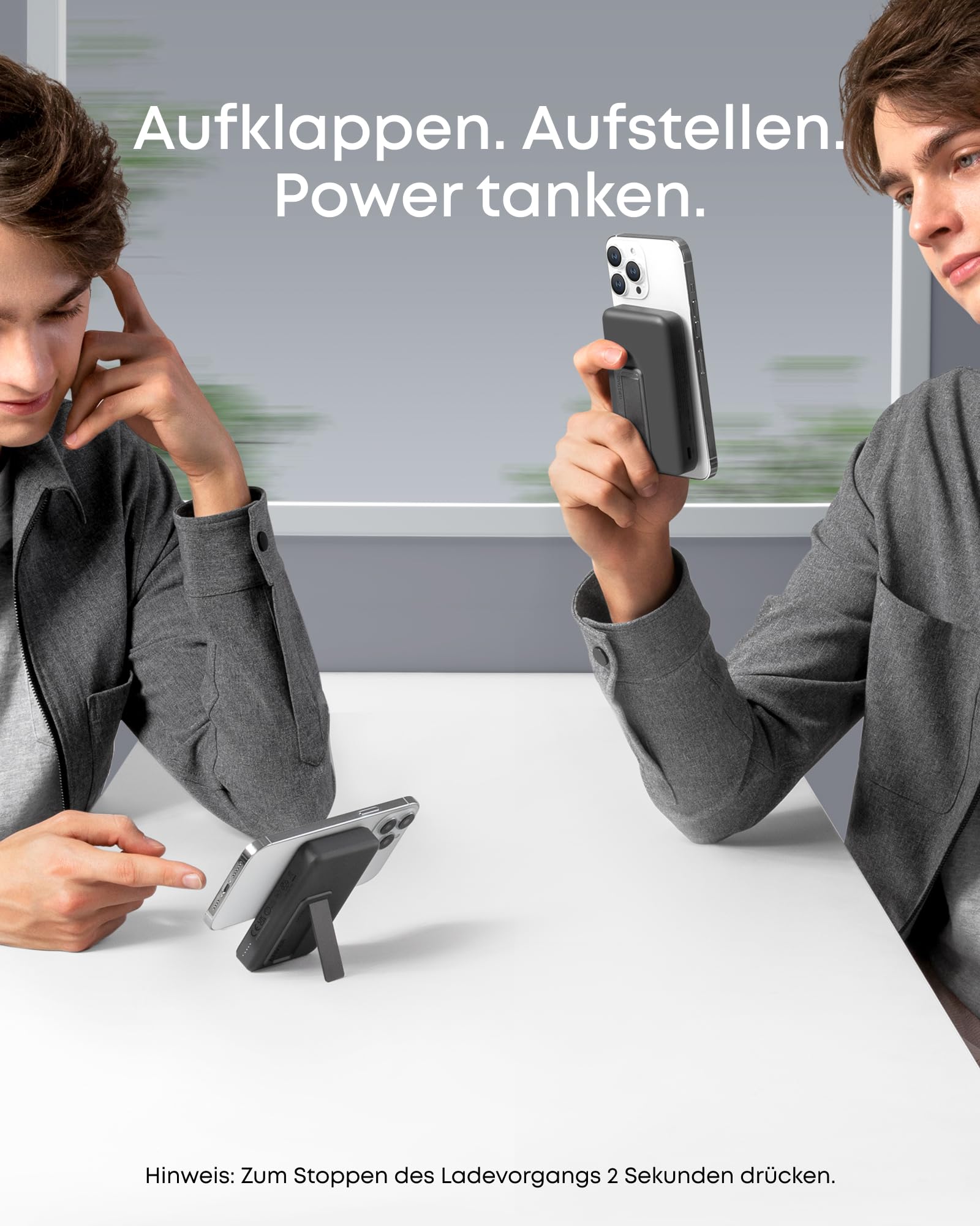 anker-633-powerbank-10000mah-magnetisch-schwarz-iphone-kabellos image 4