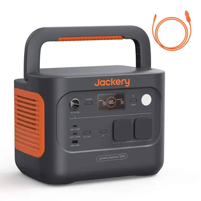jackery-explorer-1000-v2-powerstation-mit-auto-ladekabel-1070wh image 1