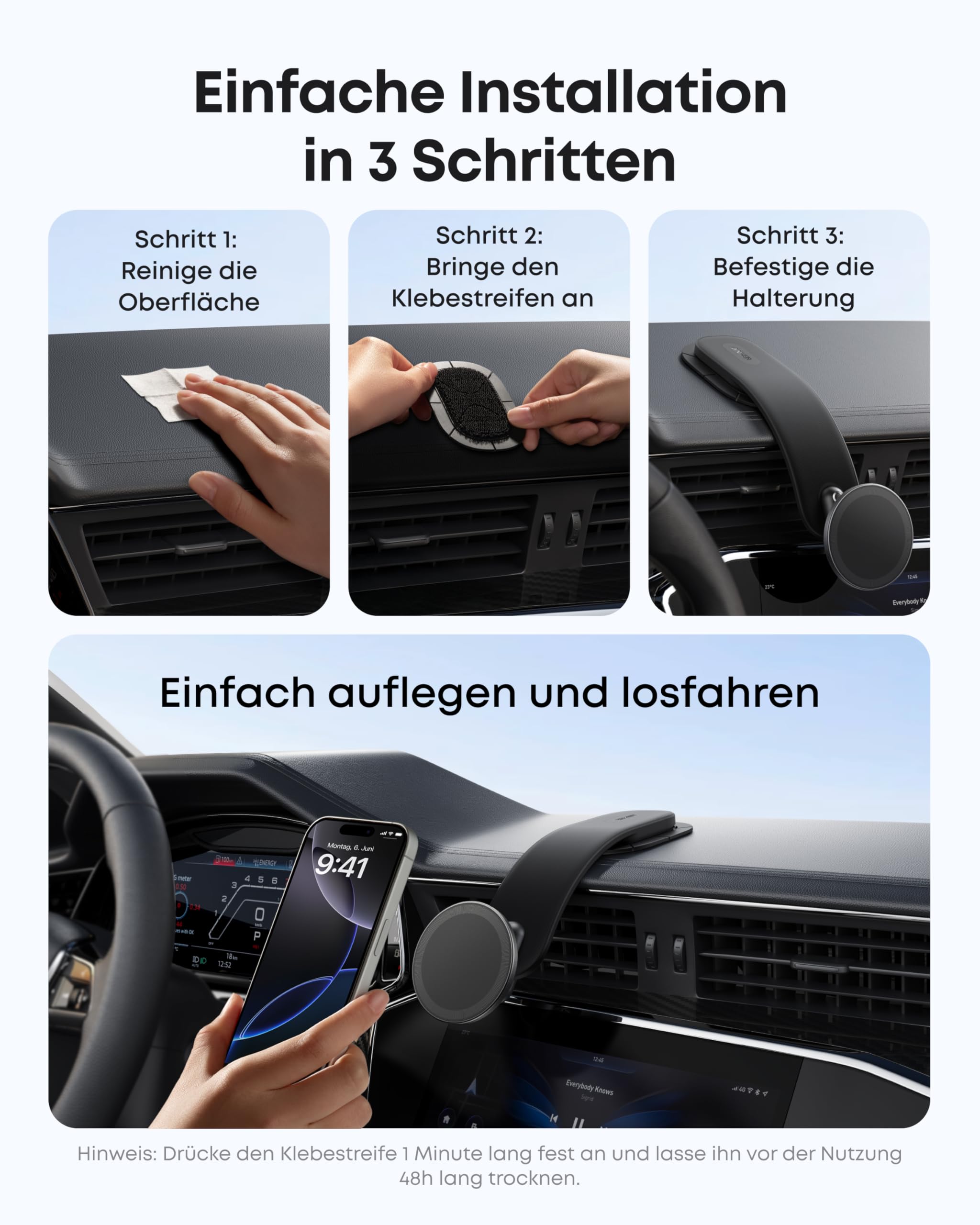 anker-nano-auto-handyhalterung-magnetisch-360-schwarz image 6