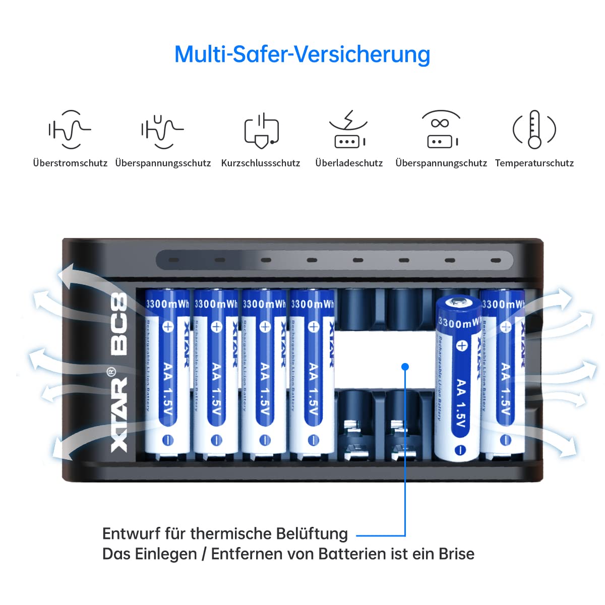 xtar-bc8-aa-aaa-ladeger-t-8-fach-1-5v-lithium-ni-mh image 6