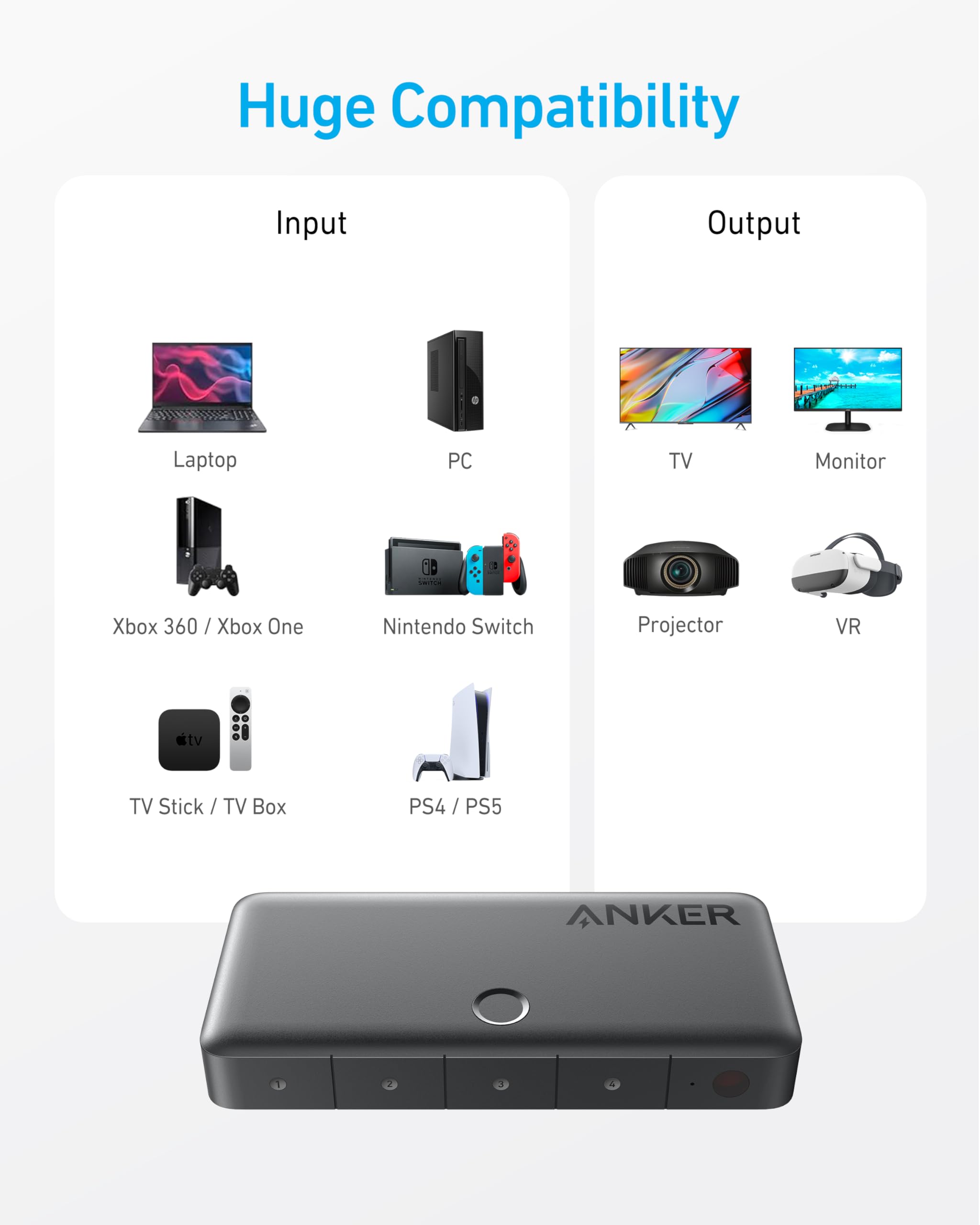 anker-hdmi-switch-4-in-1-4k-60hz-mit-fernbedienung image 6
