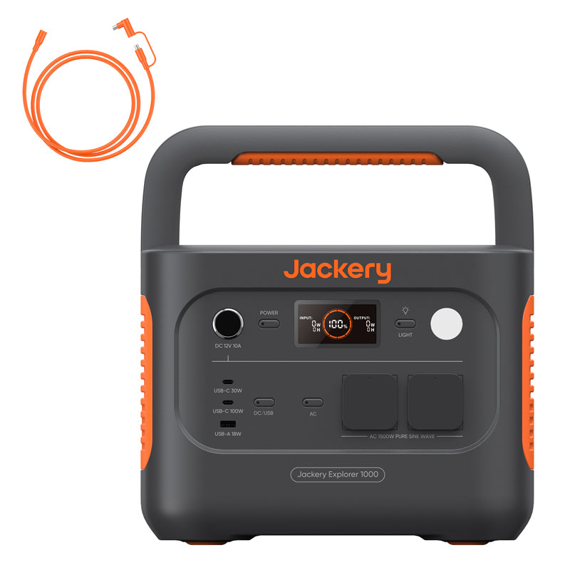 jackery-explorer-1000-v2-powerstation-mit-auto-ladekabel-1070wh image 2