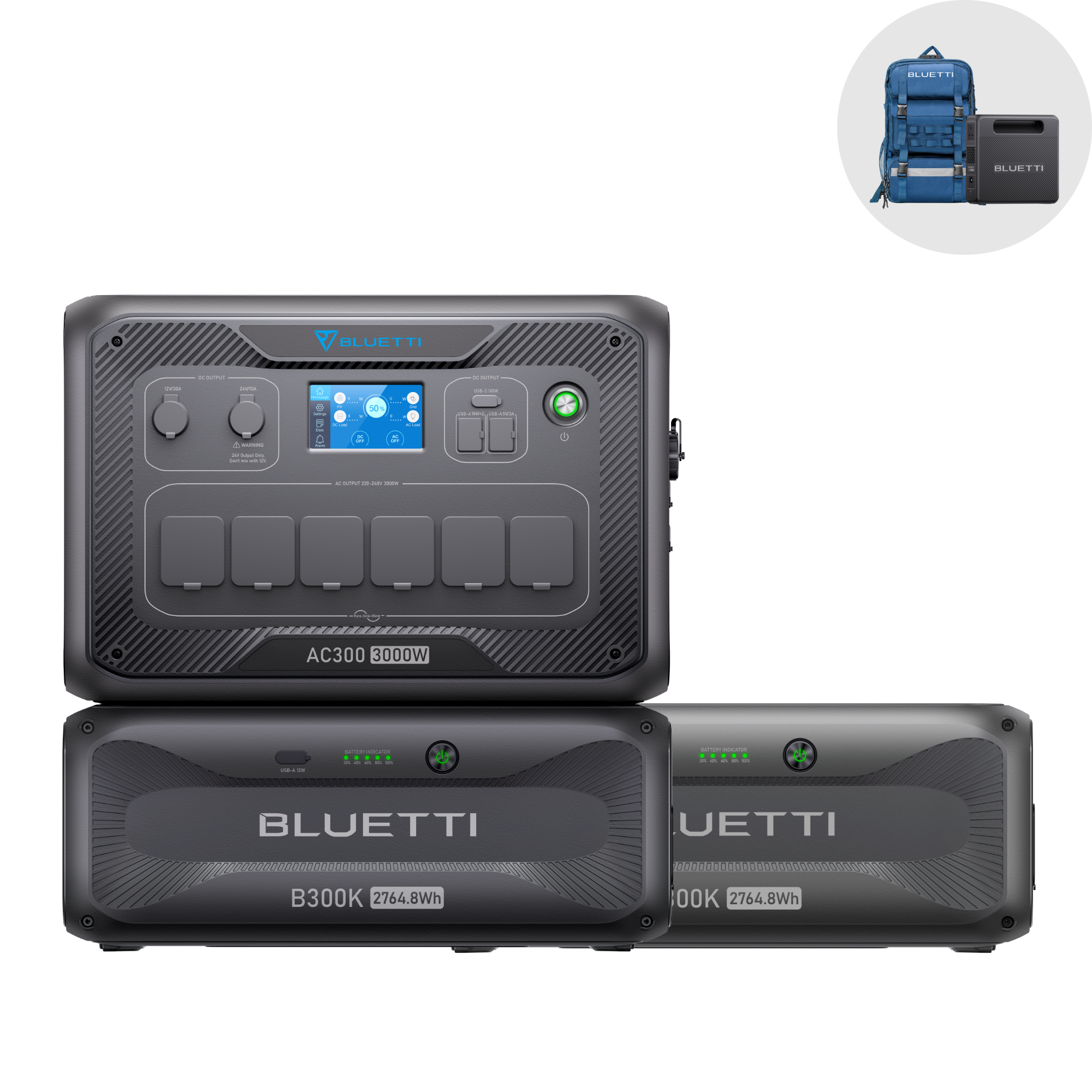 bluetti-ac300-b300k-heimspeicher-3000w-2764wh-lifepo4 image 2