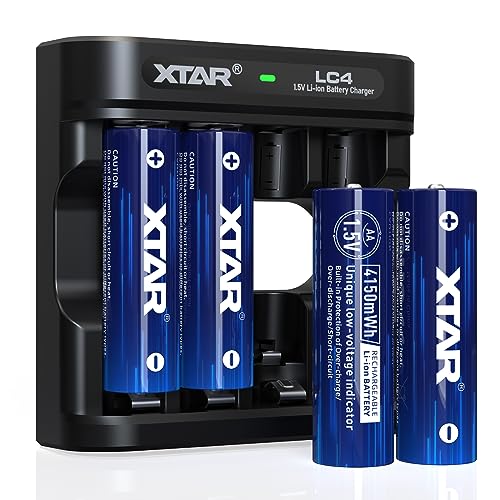 xtar-4150-mwh-aa-akku-set-mit-lc4-ladeger-t-4er-pack image 2