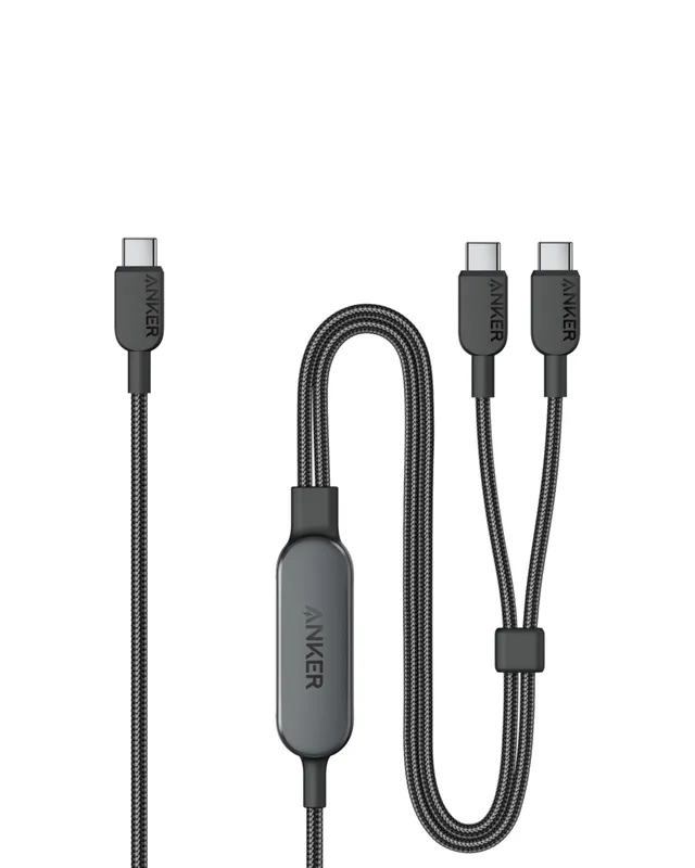 anker-140w-2-in-1-usb-c-kabel-1-8m-schwarz-geflochten image 1