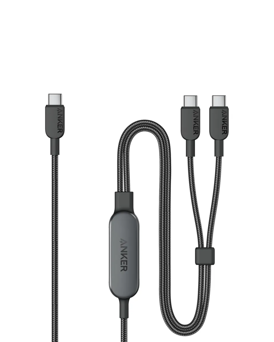 anker-140w-2-in-1-usb-c-kabel-1-8m-schwarz-geflochten image 1