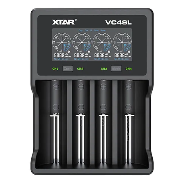xtar-vc4sl-ladeger-t-4-schacht-akkuladeger-t-usb-c-lcd image 1