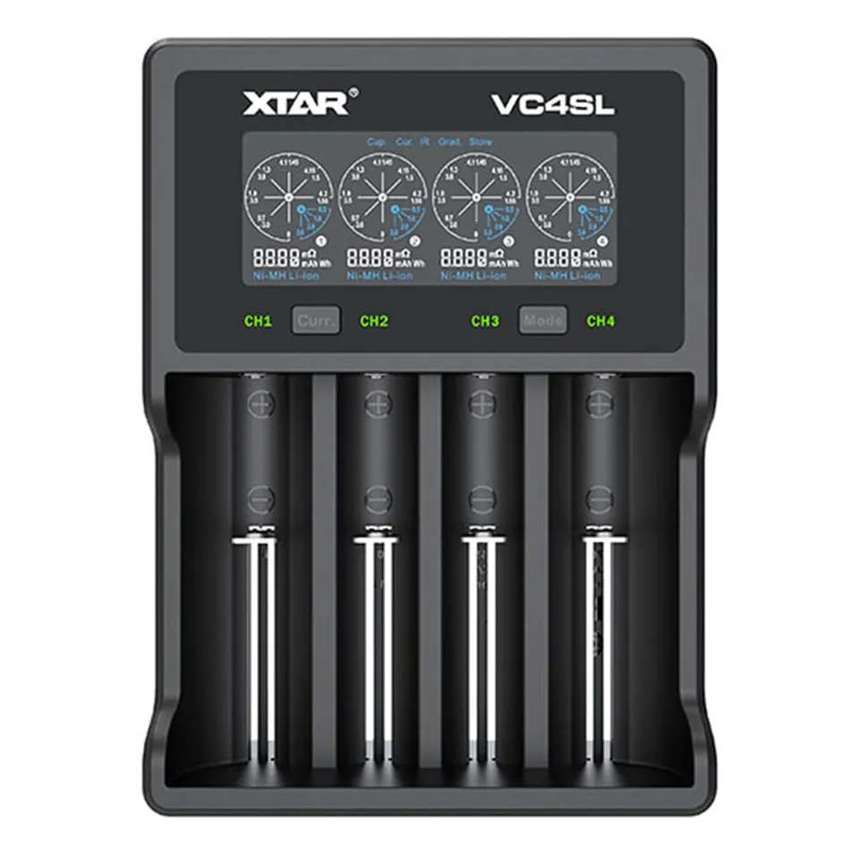 xtar-vc4sl-ladeger-t-4-schacht-akkuladeger-t-usb-c-lcd image 1