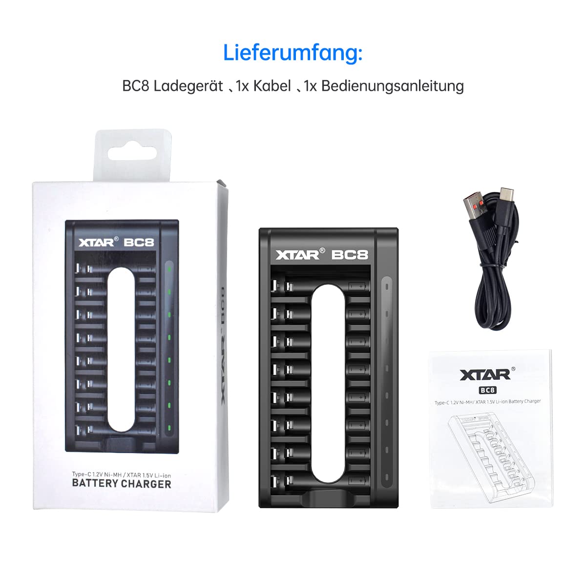 xtar-bc8-aa-aaa-ladeger-t-8-fach-1-5v-lithium-ni-mh image 7