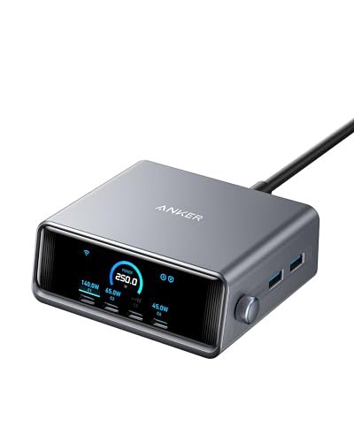 anker-prime-250w-usb-c-ladeger-t-6-port-gan-display image 7