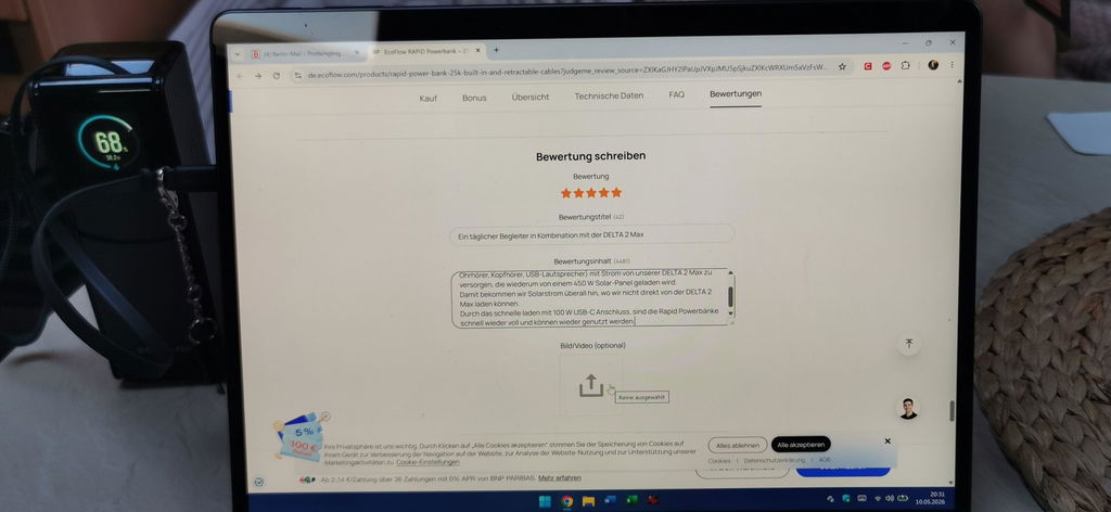 Lädt mein Laptop wie ein Netzteil