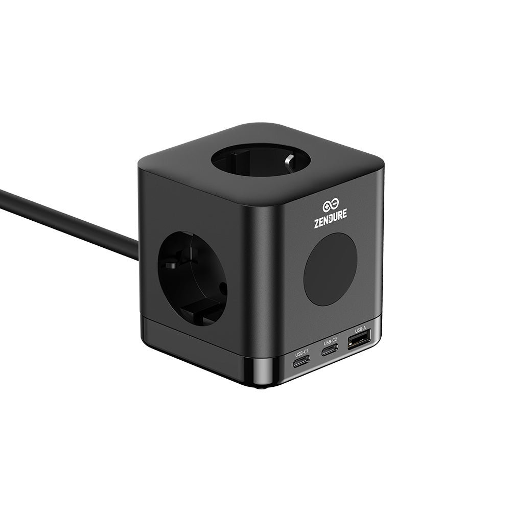 zendure-superport-6-in-1-power-strip-cube-usb-c-67w-schuko image 3