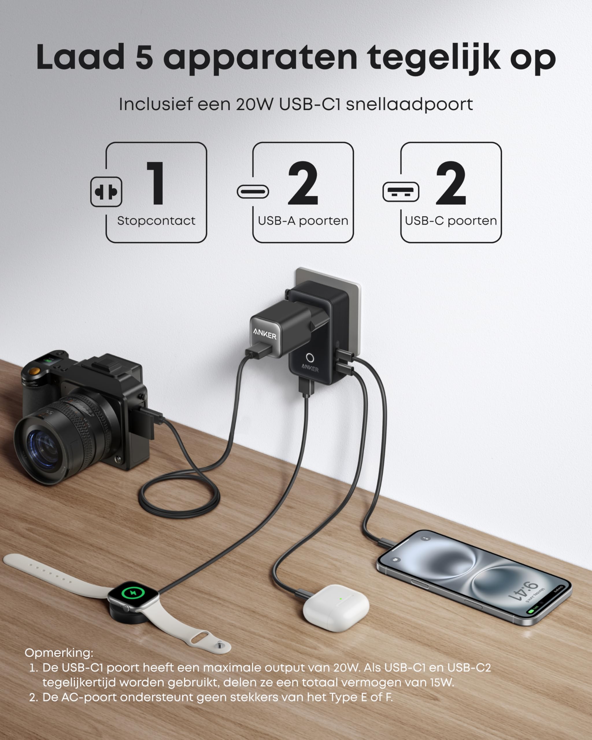 anker-nano-reiseadapter-5-in-1-20w-schwarz image 3