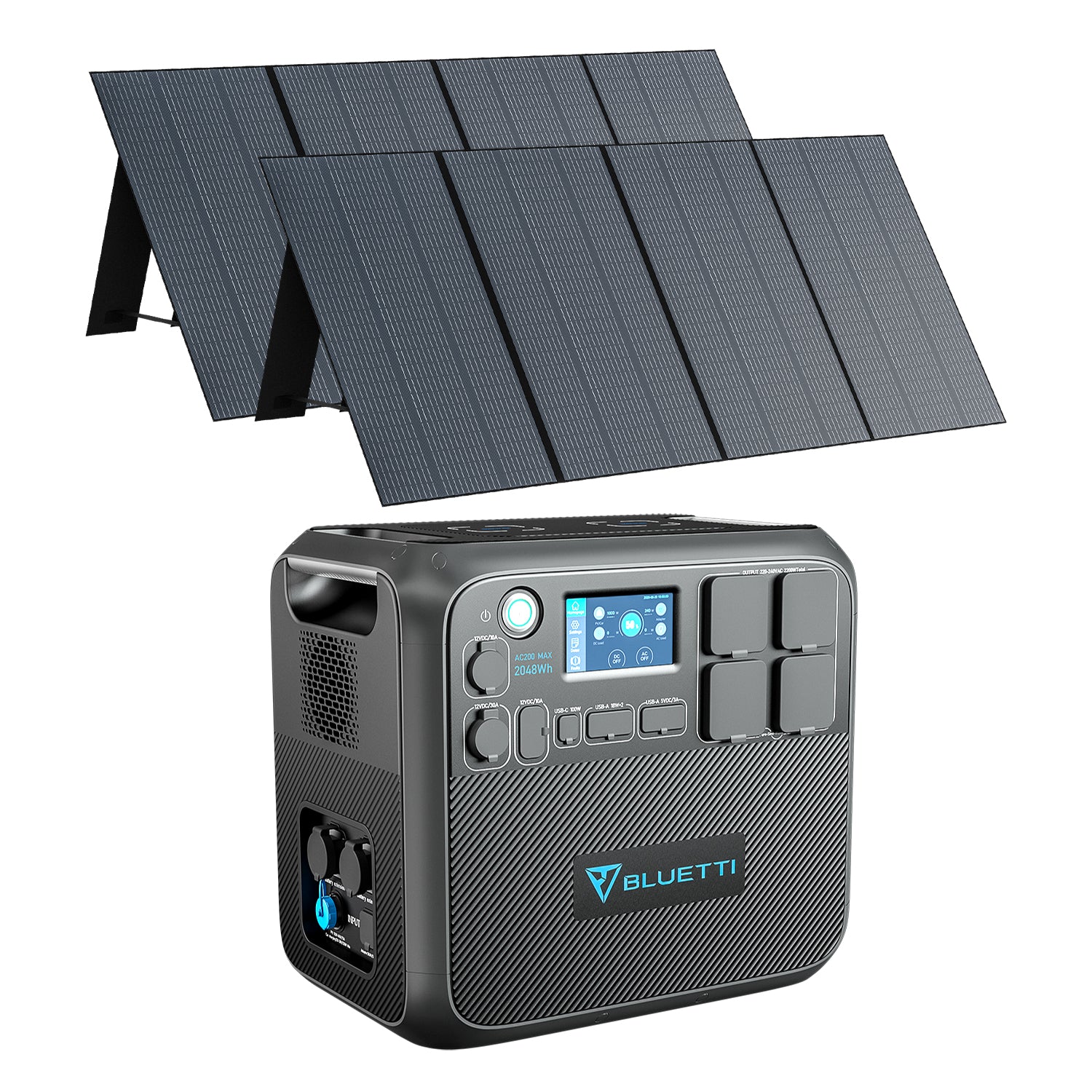 bluetti-ac200max-powerstation-2048wh-mit-2x-pv350-solarmodul image 1