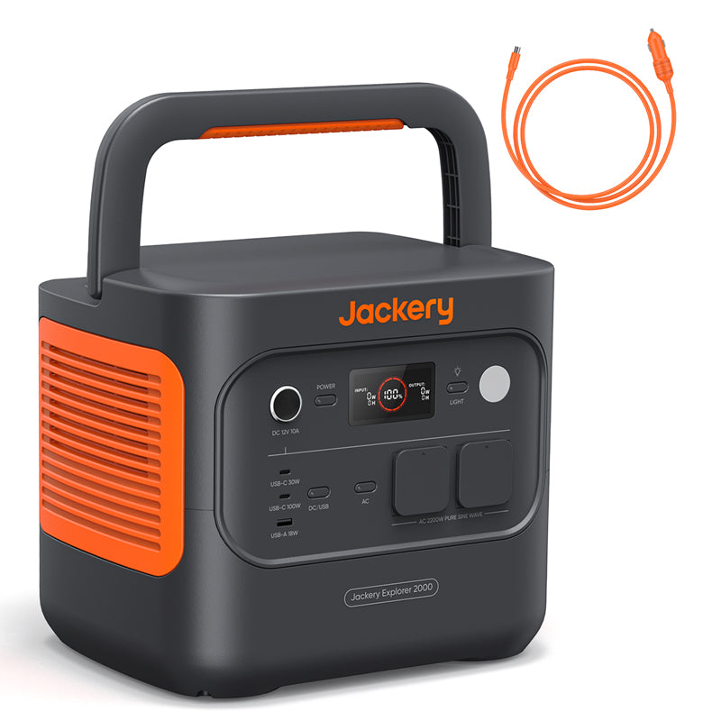jackery-explorer-2000-v2-powerstation-2042wh-mit-auto-ladekabel image 1