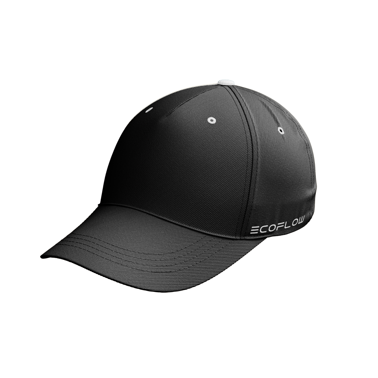 ecoflow-baseballkappe-cap-schwarz-baumwolle-gestickt image 1