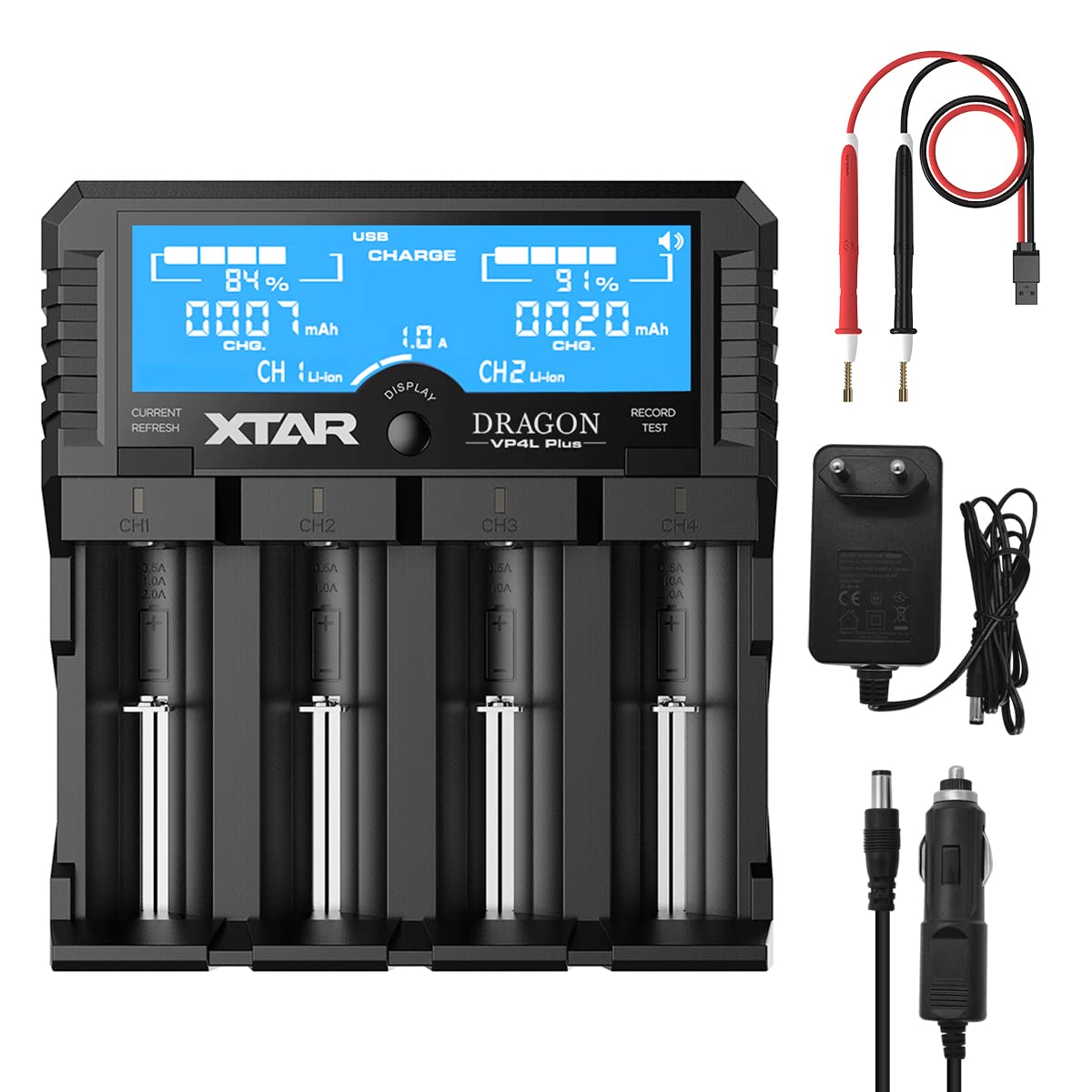 xtar-dragon-vp4l-plus-ladeger-t-4-schacht-mit-tester image 1