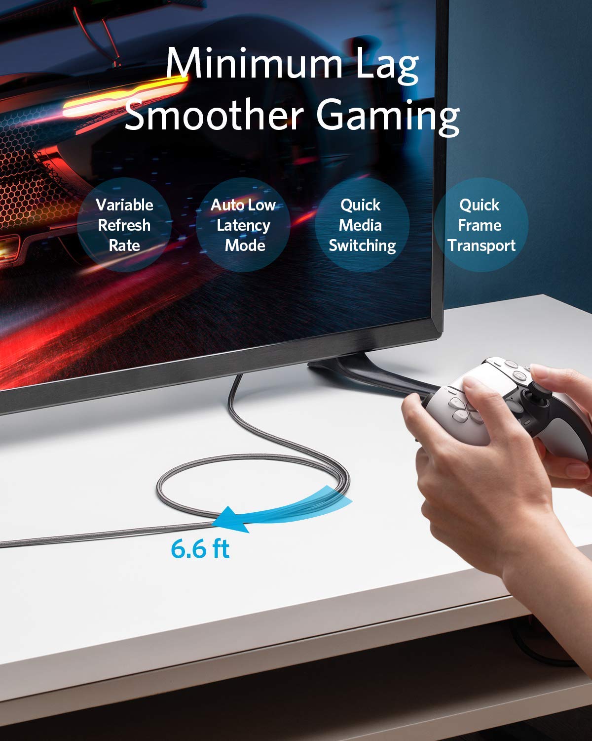 anker-hdmi-kabel-8k-60hz-ultra-hd-2m-nylon-48gbps image 7