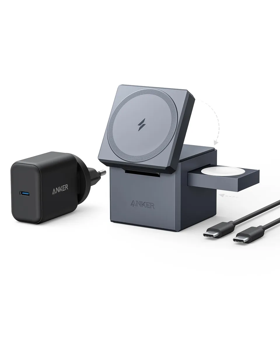 anker-3-in-1-cube-magsafe-ladestation-15w-mit-30w-netzteil image 1