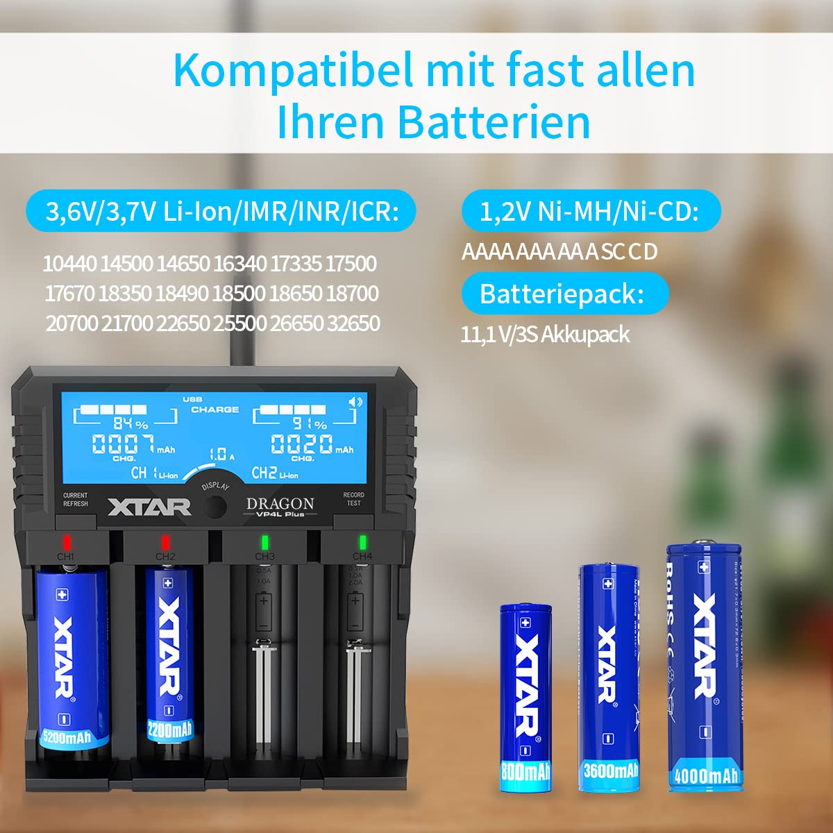 xtar-dragon-vp4l-plus-ladeger-t-4-schacht-mit-tester image 2