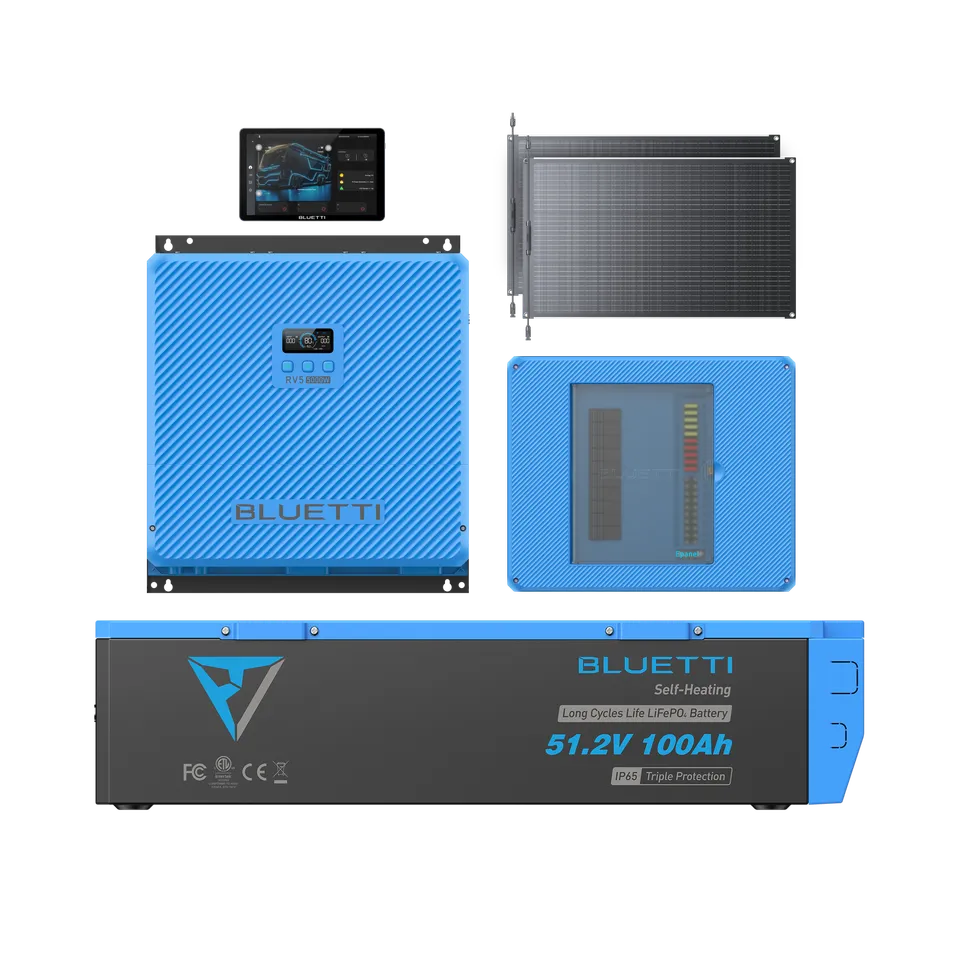 bluetti-charger-rv5-b4810-epanel-epad-200w-set image 1