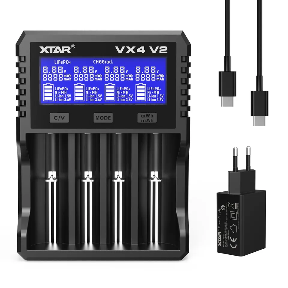 xtar-vx4-v2-mix-charger-akku-ladeger-t-4-schacht-tester image 1