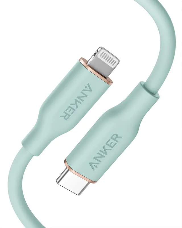 anker-powerline-iii-flow-usb-c-lightning-90cm-mintgr-n image 1