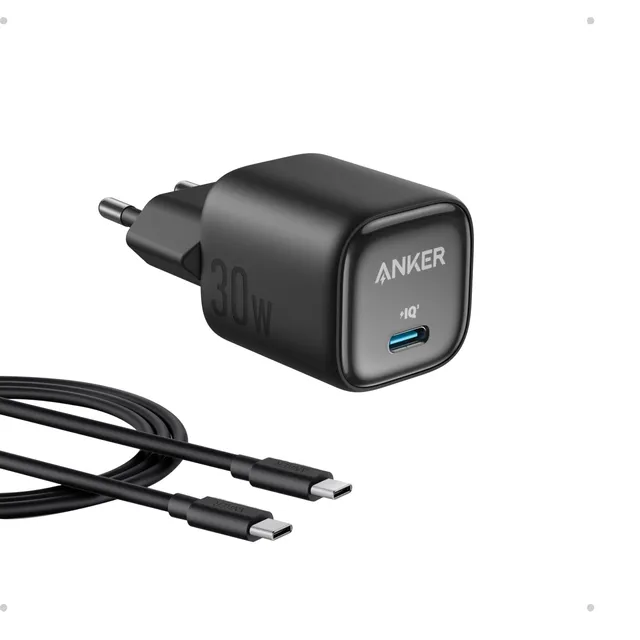 anker-30w-usb-c-ladeger-t-gan-schnellladeger-t-schwarz image 1