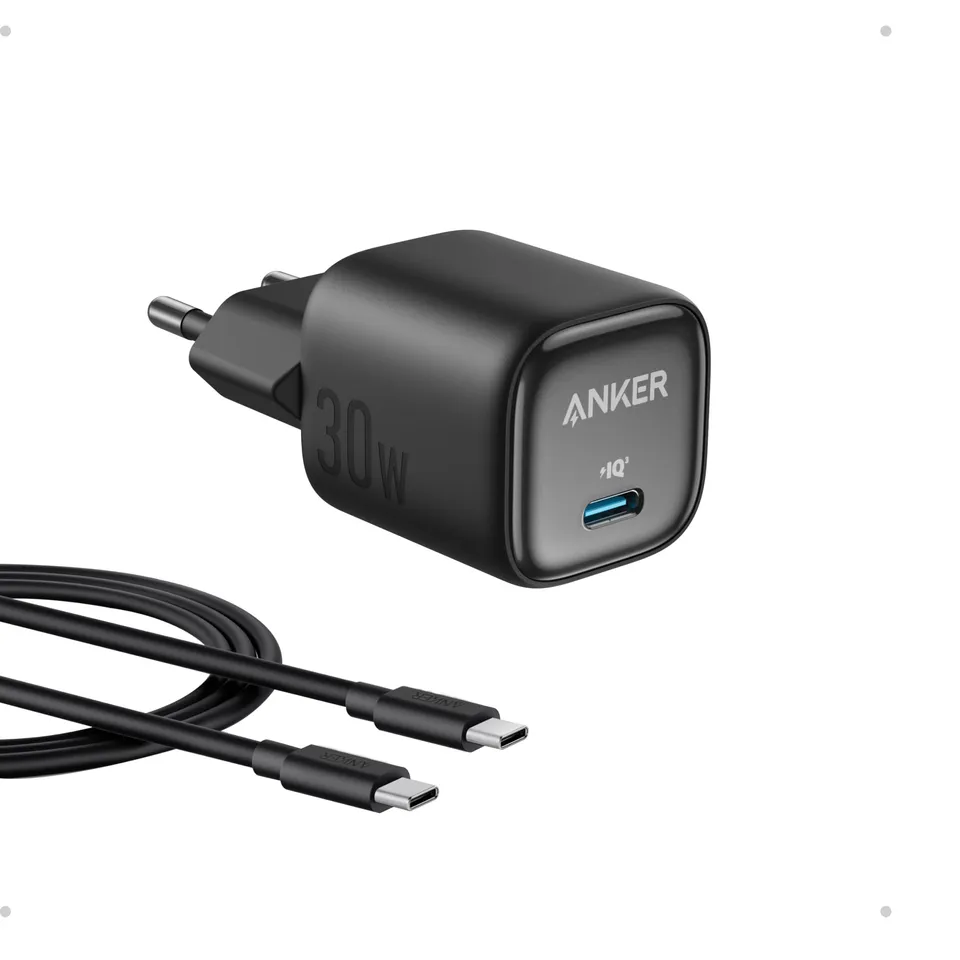 anker-30w-usb-c-ladeger-t-gan-schnellladeger-t-schwarz image 1